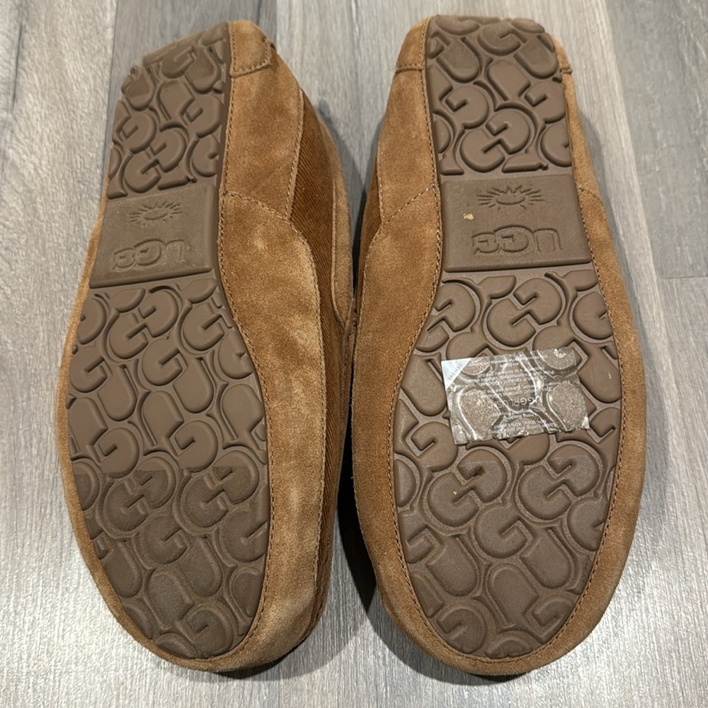 Ugg Chestnut Suede Ascot Corduroy II Slip On Slippers for Men - Picture 3 of 5